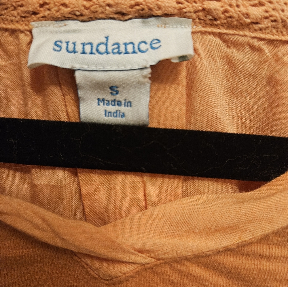 Sundance Embroidered Split Back Top - image 5